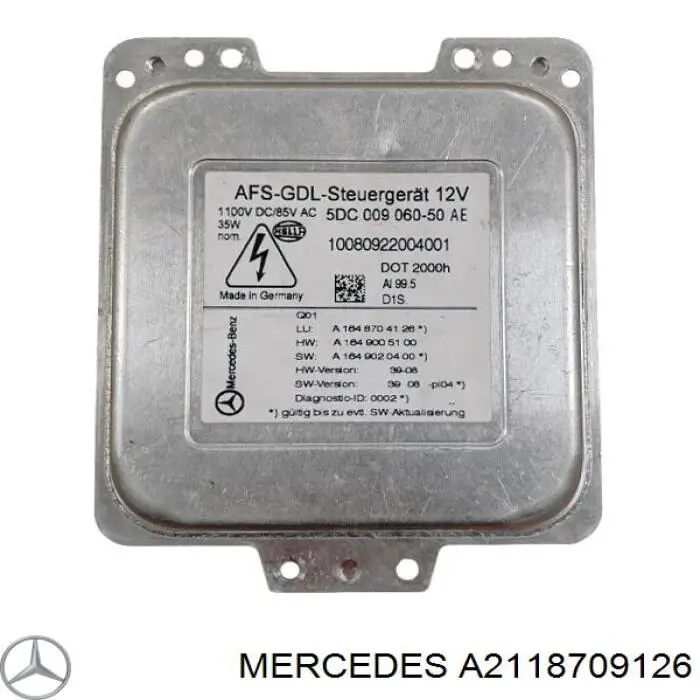 Comprar A2118709126 Mercedes Centralita, faros xenon