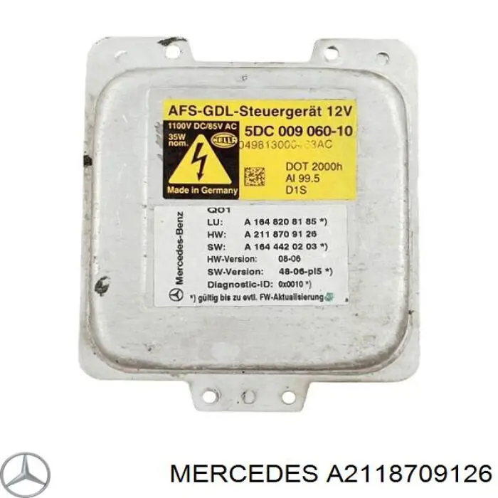Centralita, faros xenon A2118709126 Mercedes