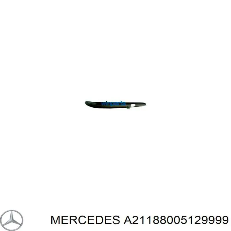 21188005129999 Mercedes moldura de parachoques delantero izquierdo