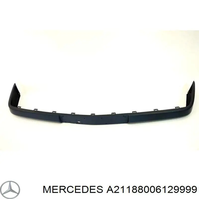 21188006129999 Mercedes moldura de parachoques delantero derecho