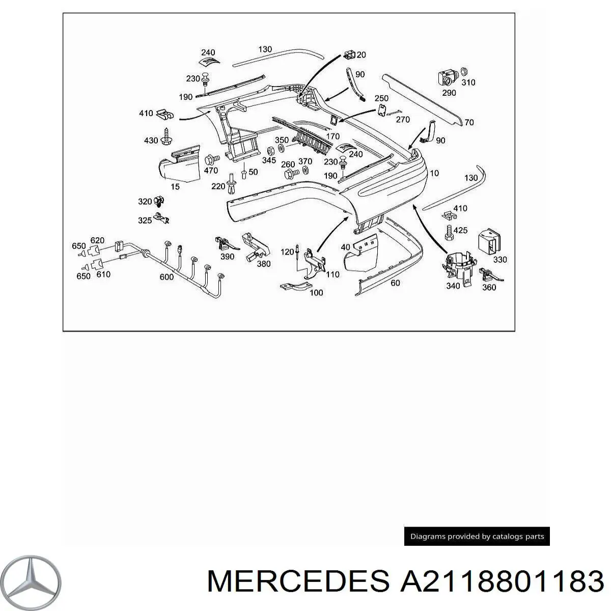 Comprar A2118801183 Mercedes Parachoques