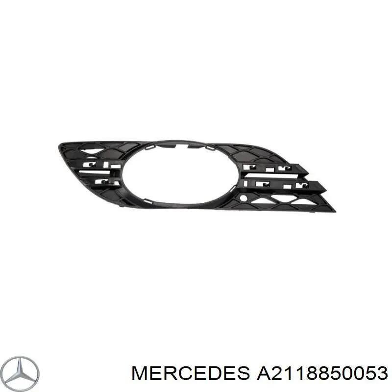 Rejilla de ventilación, parachoques delantero, central para Mercedes E (W211)