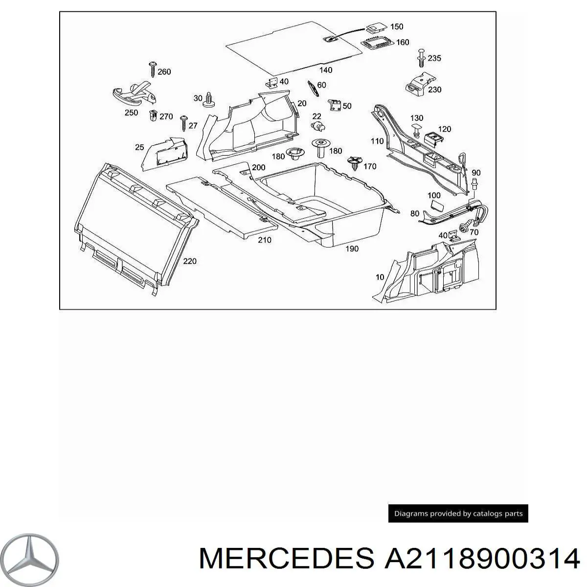  Mercedes A2118900314 precio, desde 44,38 EUR