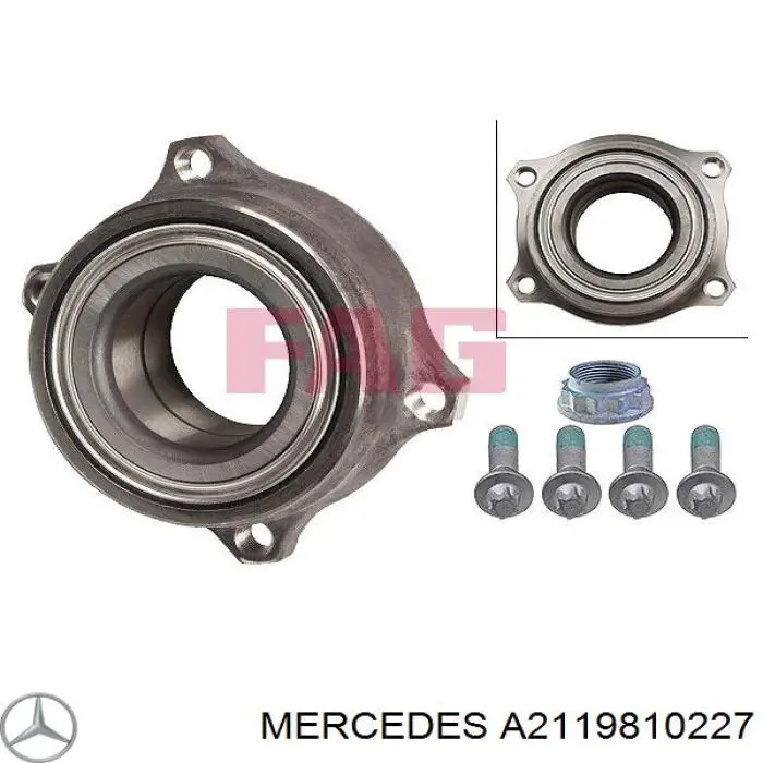 Comprar A2119810227 Mercedes Cojinete de rueda trasero
