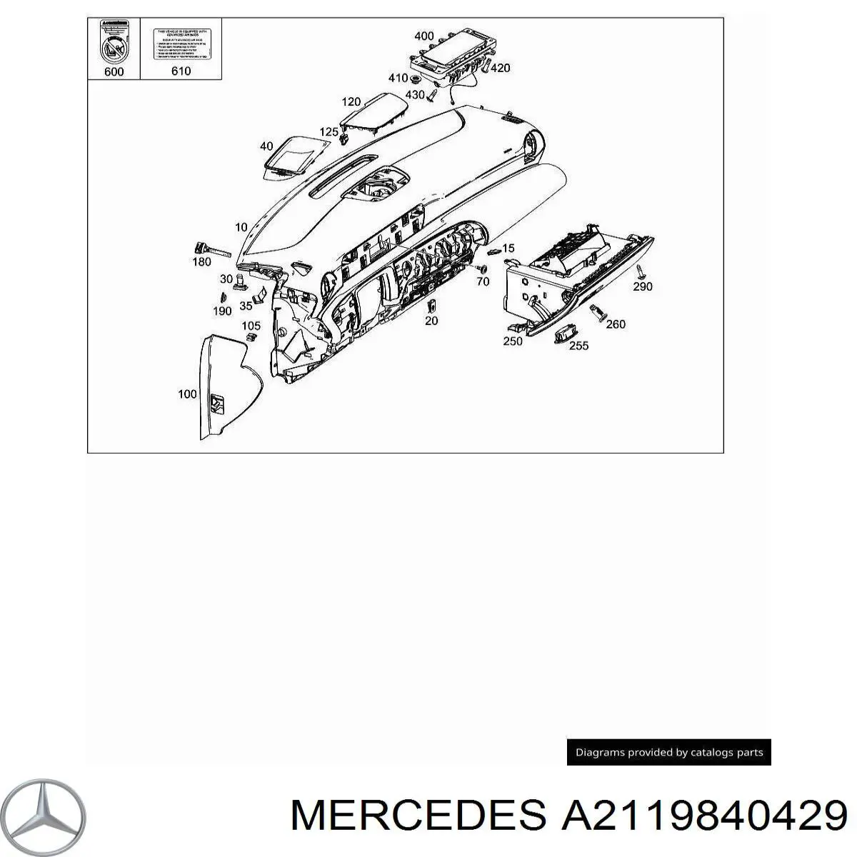 A2119840429 Mercedes 