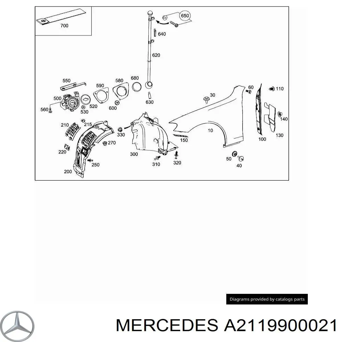  Mercedes A2119900021 precio, desde 3,02 EUR