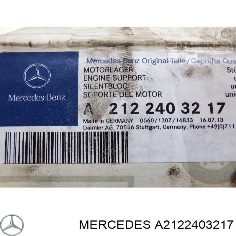 Almoahada (Soporte) Del Motor Izquierda / Derecha MERCEDES A2122403217