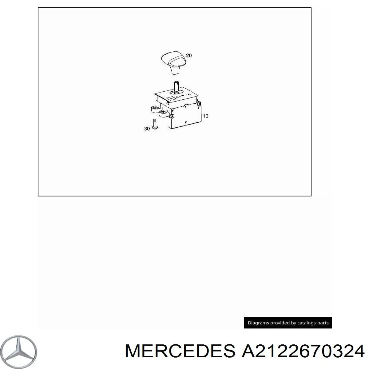 A2122670324 Mercedes Palanca selectora cambio de marcha