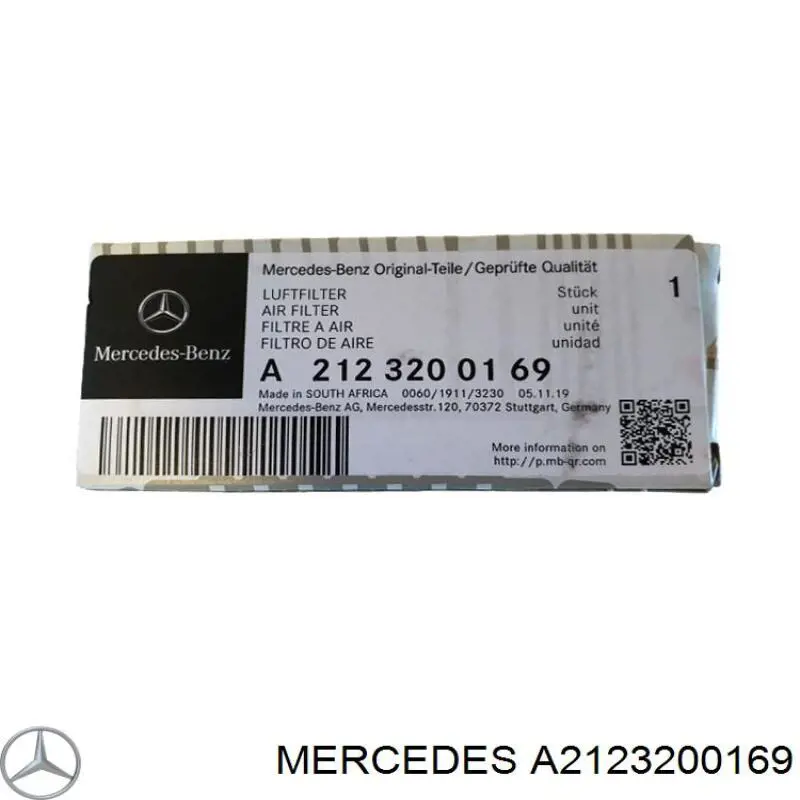 A2123200169 Mercedes compresor de cambio filtro de aire (amortiguadores)