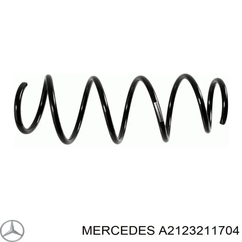 2123211704 Mercedes muelle de suspensión eje delantero