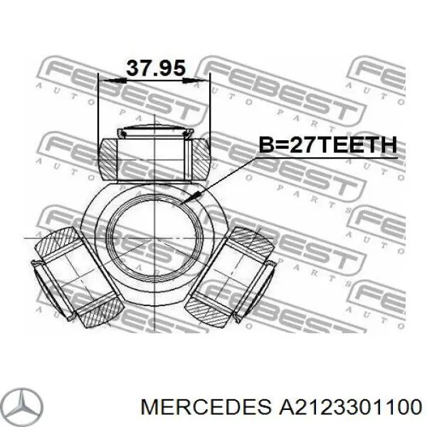 Árbol de transmisión delantero derecho para Mercedes E (W212)