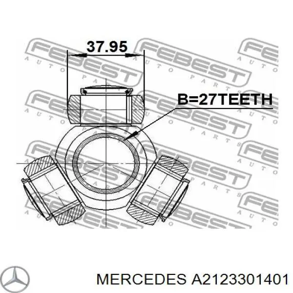 Comprar A2123301401 Mercedes Semieje delantero izquierdo