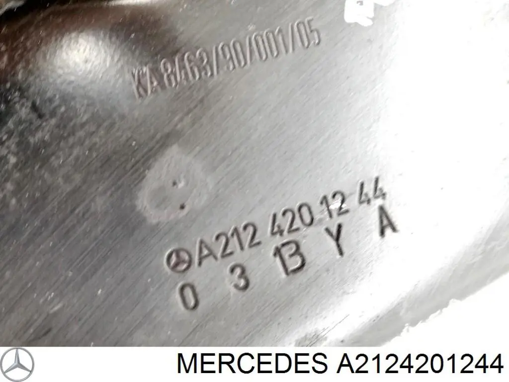 A2124201244 Mercedes chapa protectora contra salpicaduras, disco de freno delantero derecho