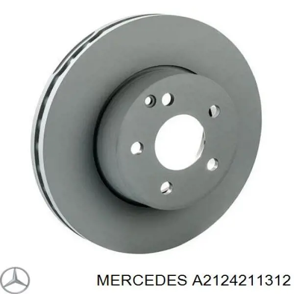 A2124211312 Mercedes disco de freno delantero