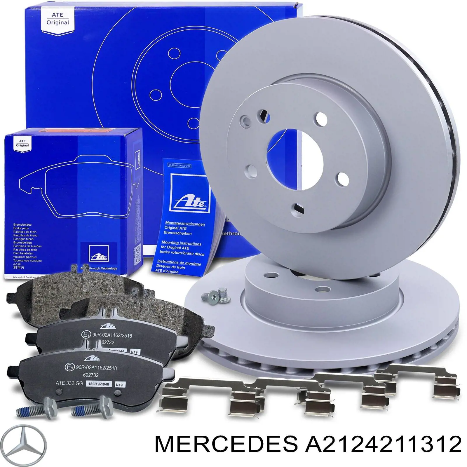 Disco de freno A2124211312 Mercedes
