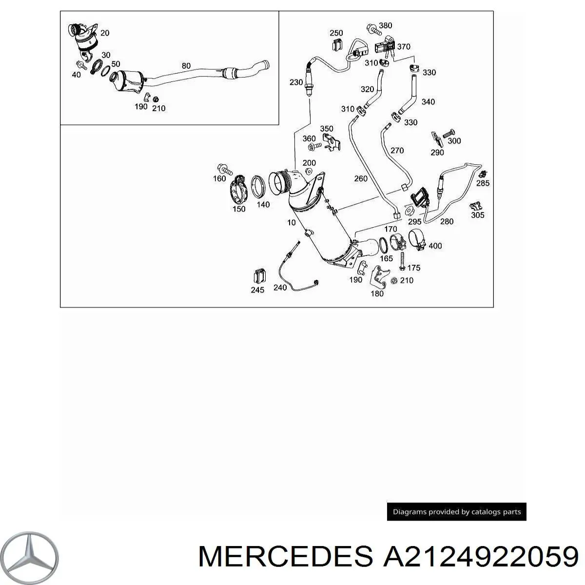  Mercedes A2124922059 precio, desde 29,38 EUR