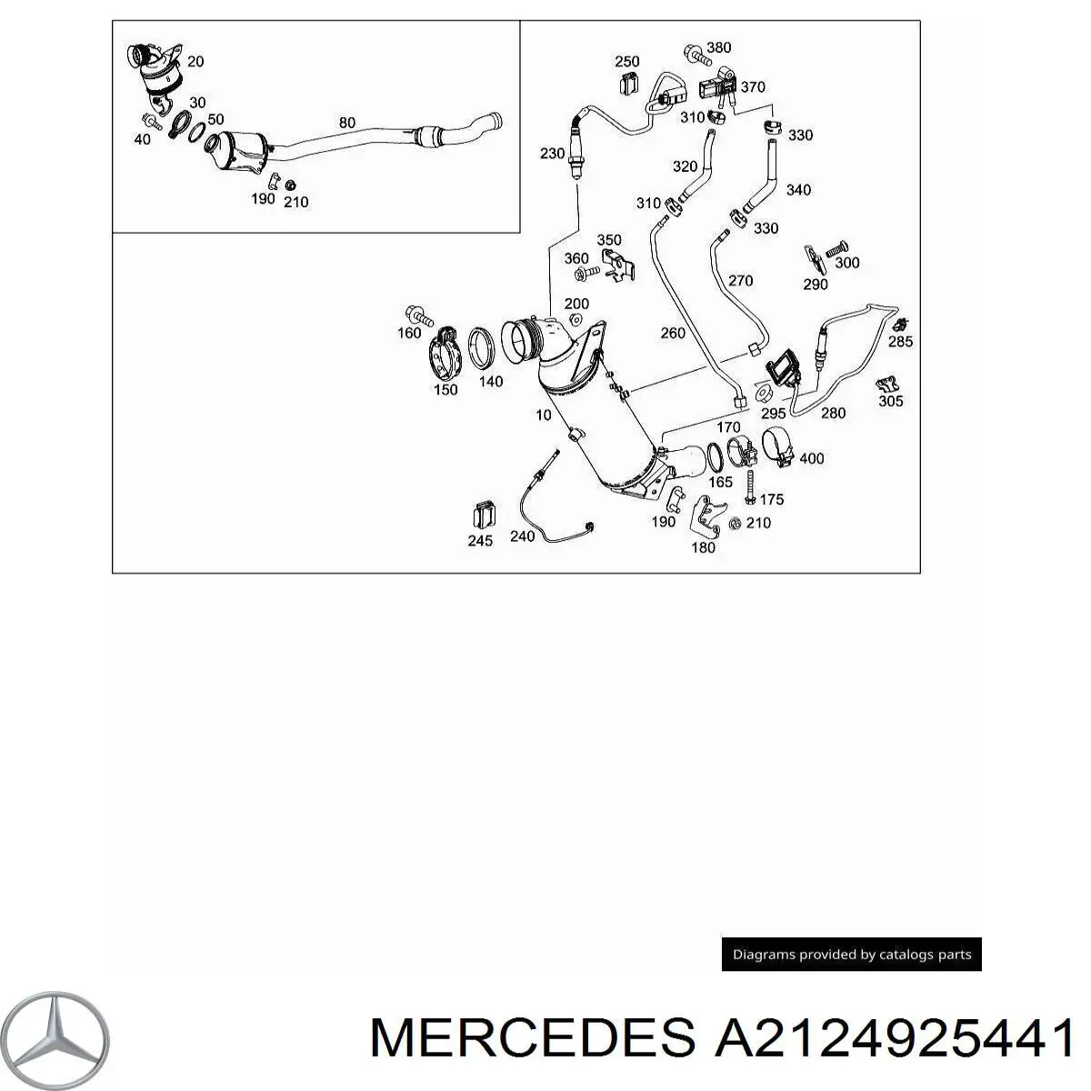  Mercedes A2124925441 precio, desde 57,74 EUR