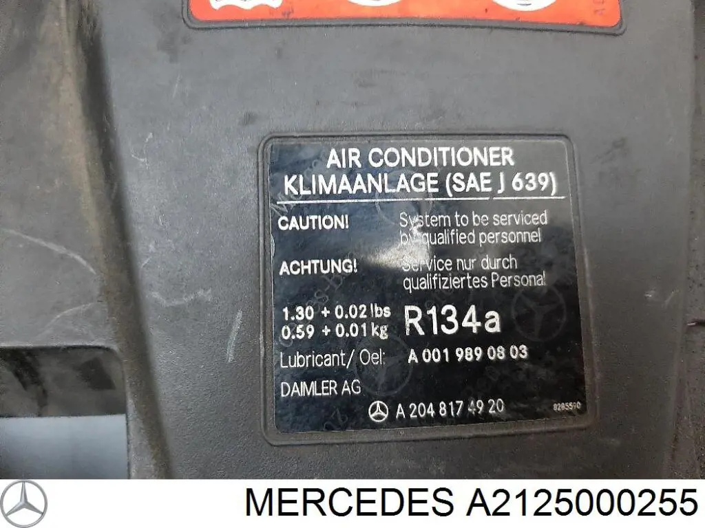 Cubierta superior del panel frontal (soporte del radiador) Mercedes A2125000255 precio, desde 36,95 EUR