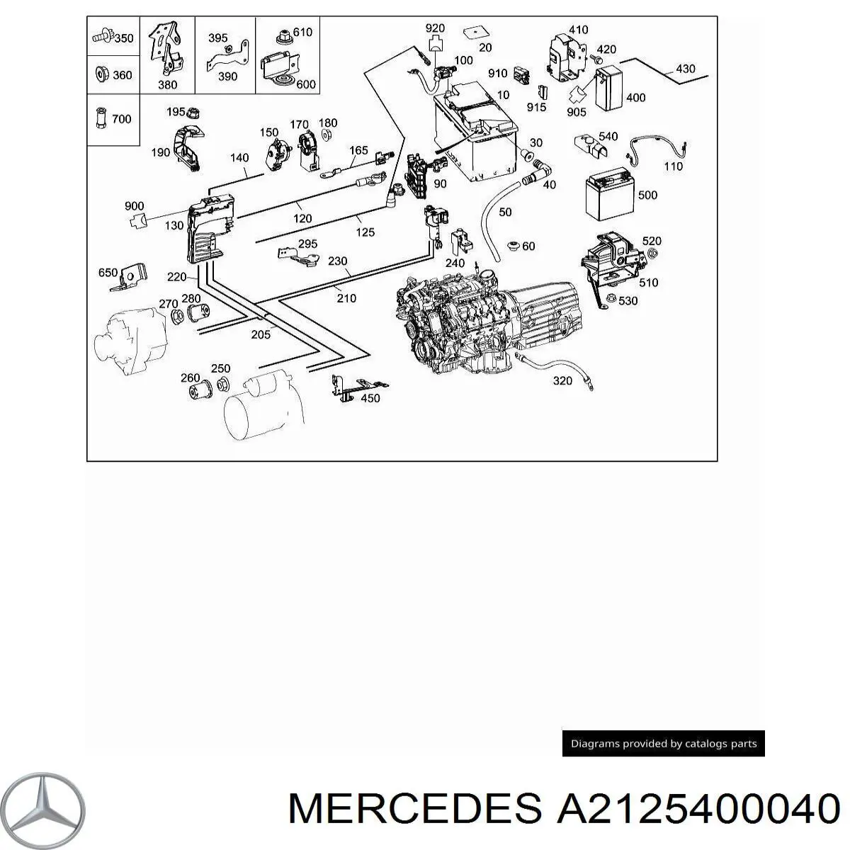 A2125400040 Mercedes