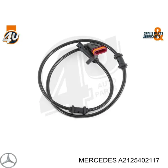 Sensor ABS, rueda trasera izquierda Mercedes A2125402117