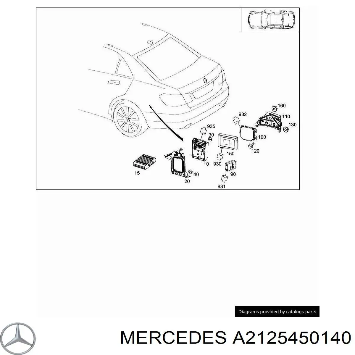 A2125450140 Mercedes 