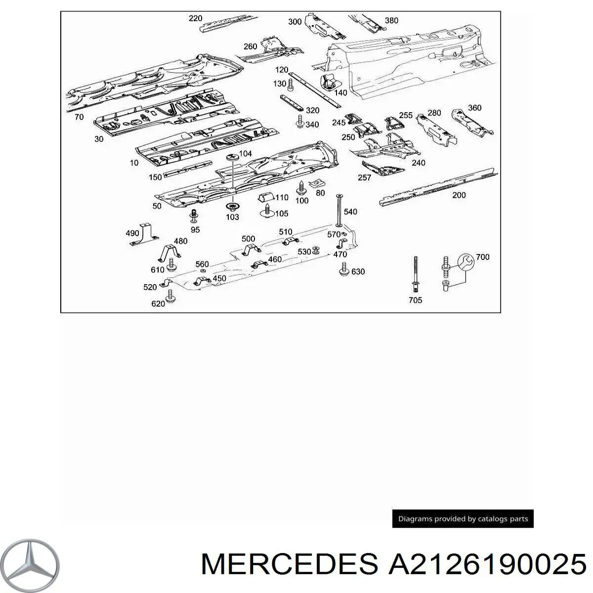  Mercedes A2126190025 precio, desde 45,27 EUR