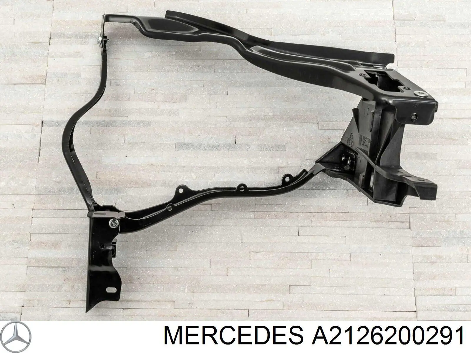 A2126200291 Mercedes soporte de radiador derecha (panel de montaje para foco)