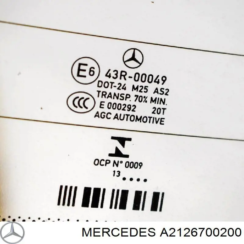 Comprar 2126700200 Mercedes Luna trasera