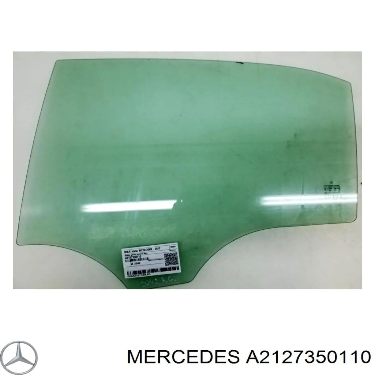 2127352910 Mercedes luna de puerta trasera izquierda