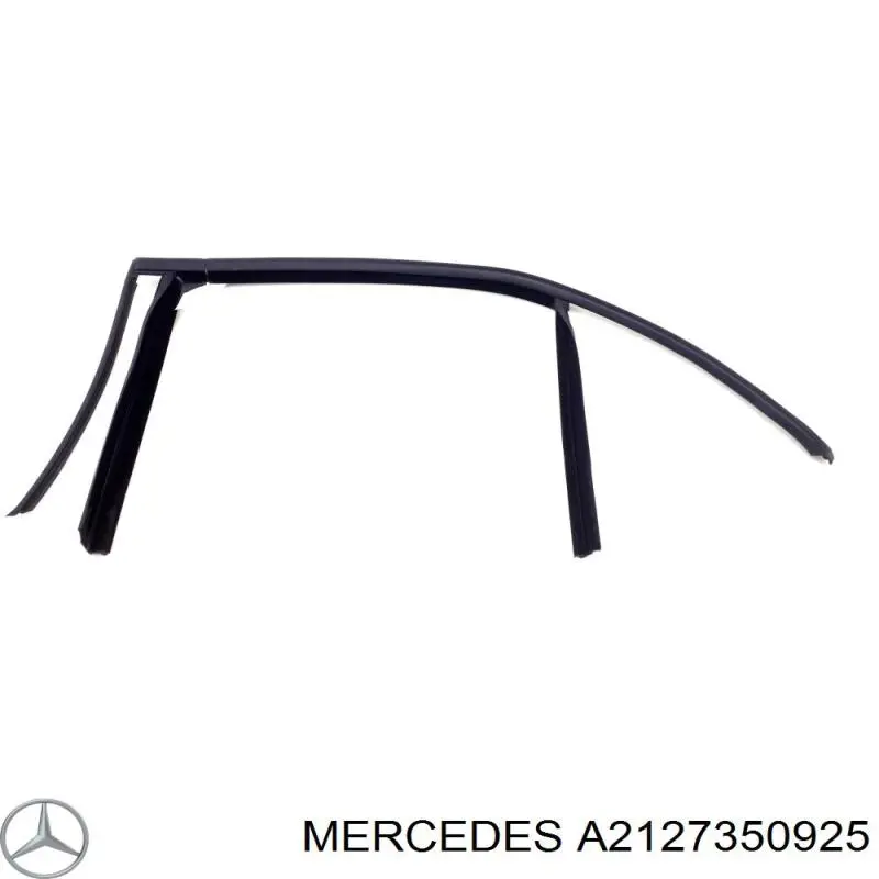 A2127350925 Mercedes guía de vidrio para el marco de la puerta trasera izquierda