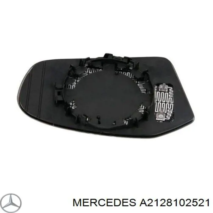 Cristal de retrovisor exterior derecho Mercedes A2128102521