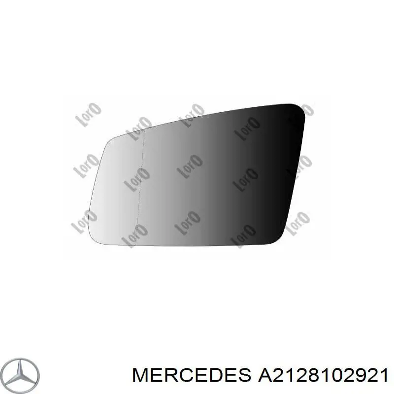 A2128102921 Mercedes cristal de espejo retrovisor exterior derecho