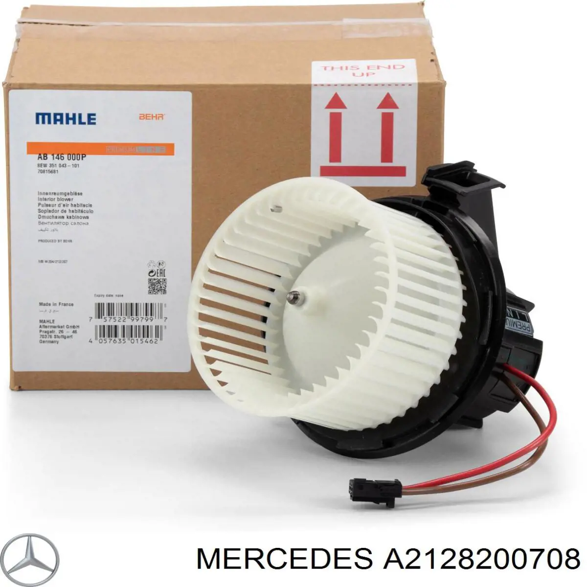 Ventilador habitáculo A2128200708 Mercedes