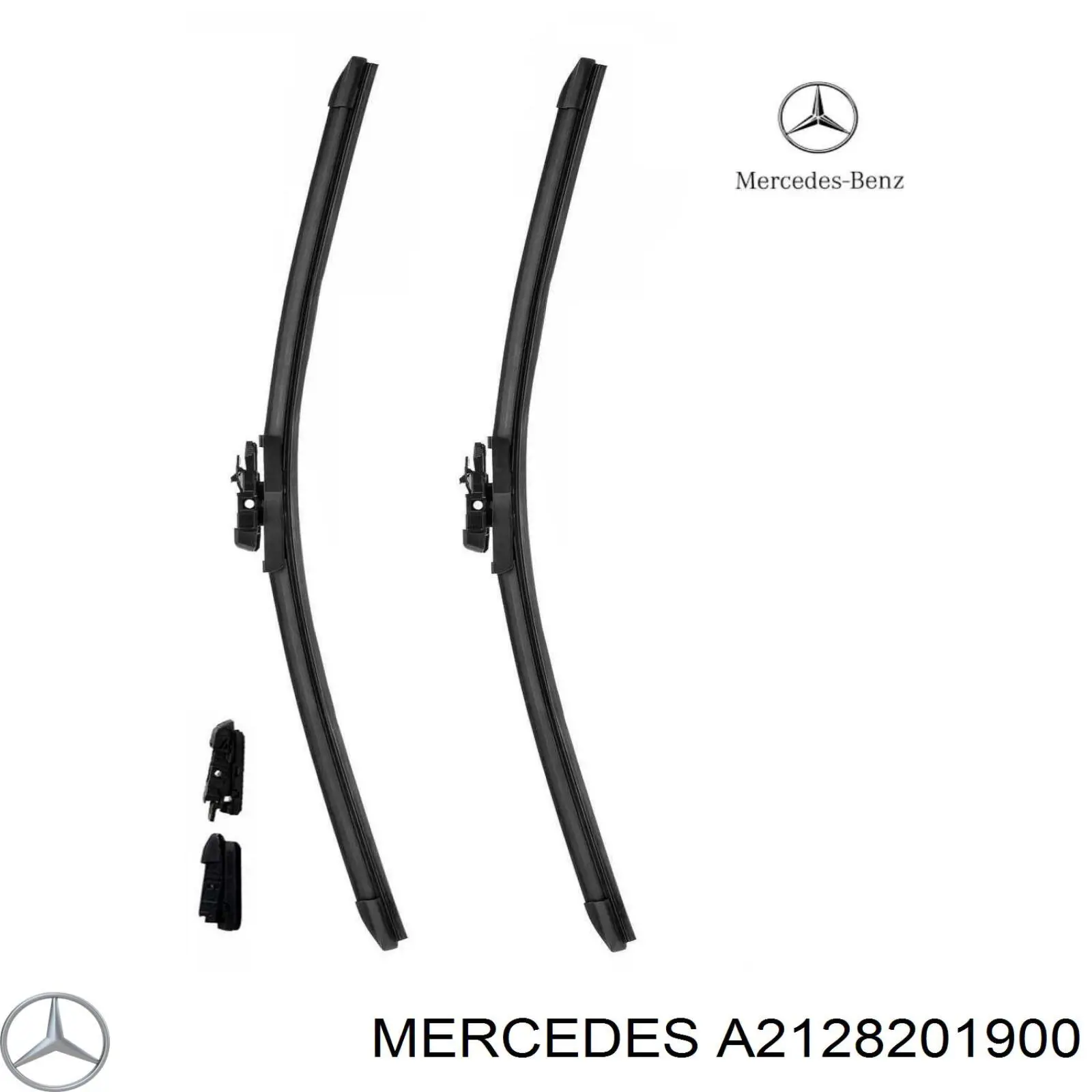 Comprar A2128201900 Mercedes Juego de escobillas de luna delantera, 2 piezas