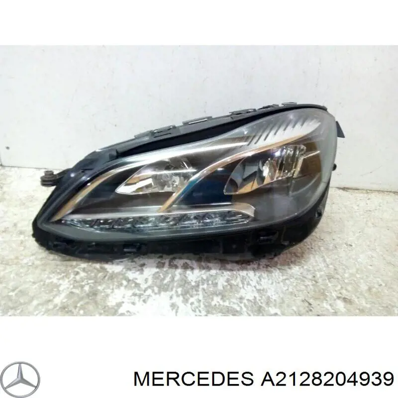 2128204939 Mercedes cristal de faro izquierdo