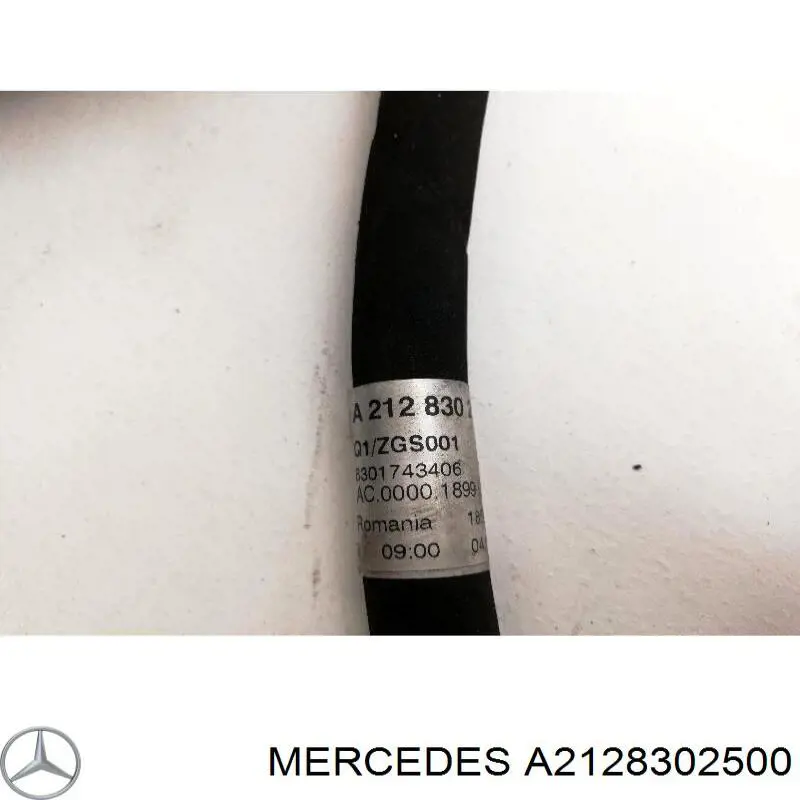 A2128302500 Mercedes Manguera de aire acondicionado de condensador a evaporador