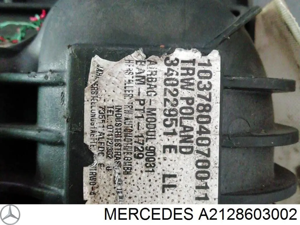 Airbag lateral del pasajero Mercedes A2128603002 precio, desde 180,05 EUR
