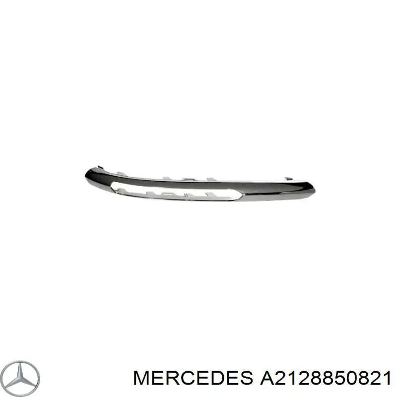 A2128850821 Mercedes moldura de parachoques trasero derecho