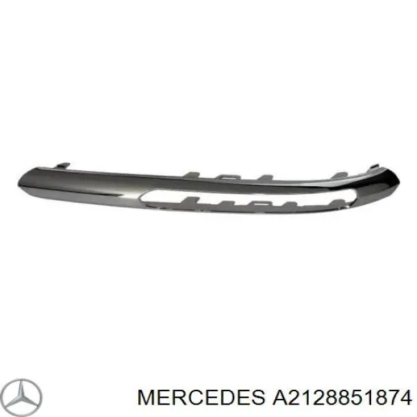 A2128851874 Mercedes moldura de la puerta delantera derecha