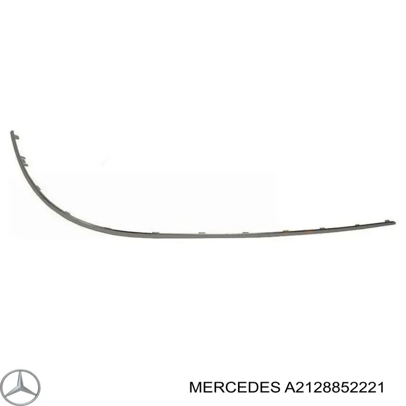 A2128852221 Mercedes moldura de parachoques trasero derecho