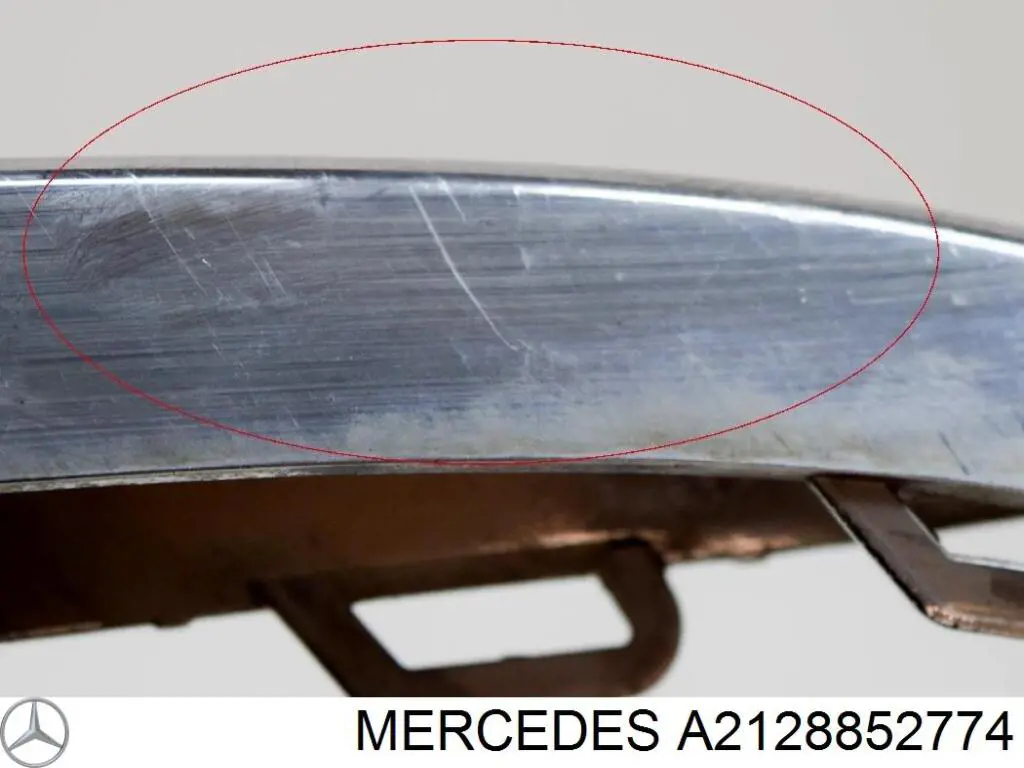 A2128852774 Mercedes moldura de parachoques delantero izquierdo