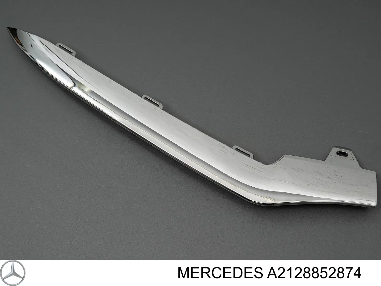 A2128852874 Market (OEM) moldura de parachoques delantero derecho