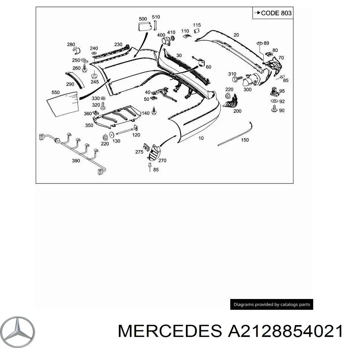 Comprar 5703053529972P 4max Embellecedor central del parachoques trasero