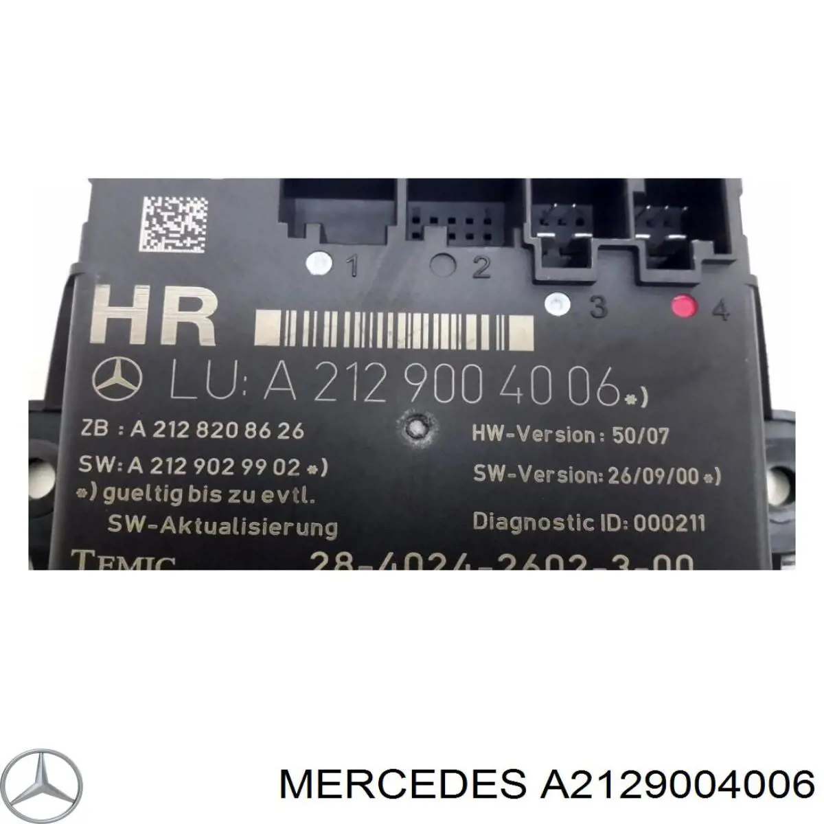 Módulo de confort A2129004006 Mercedes