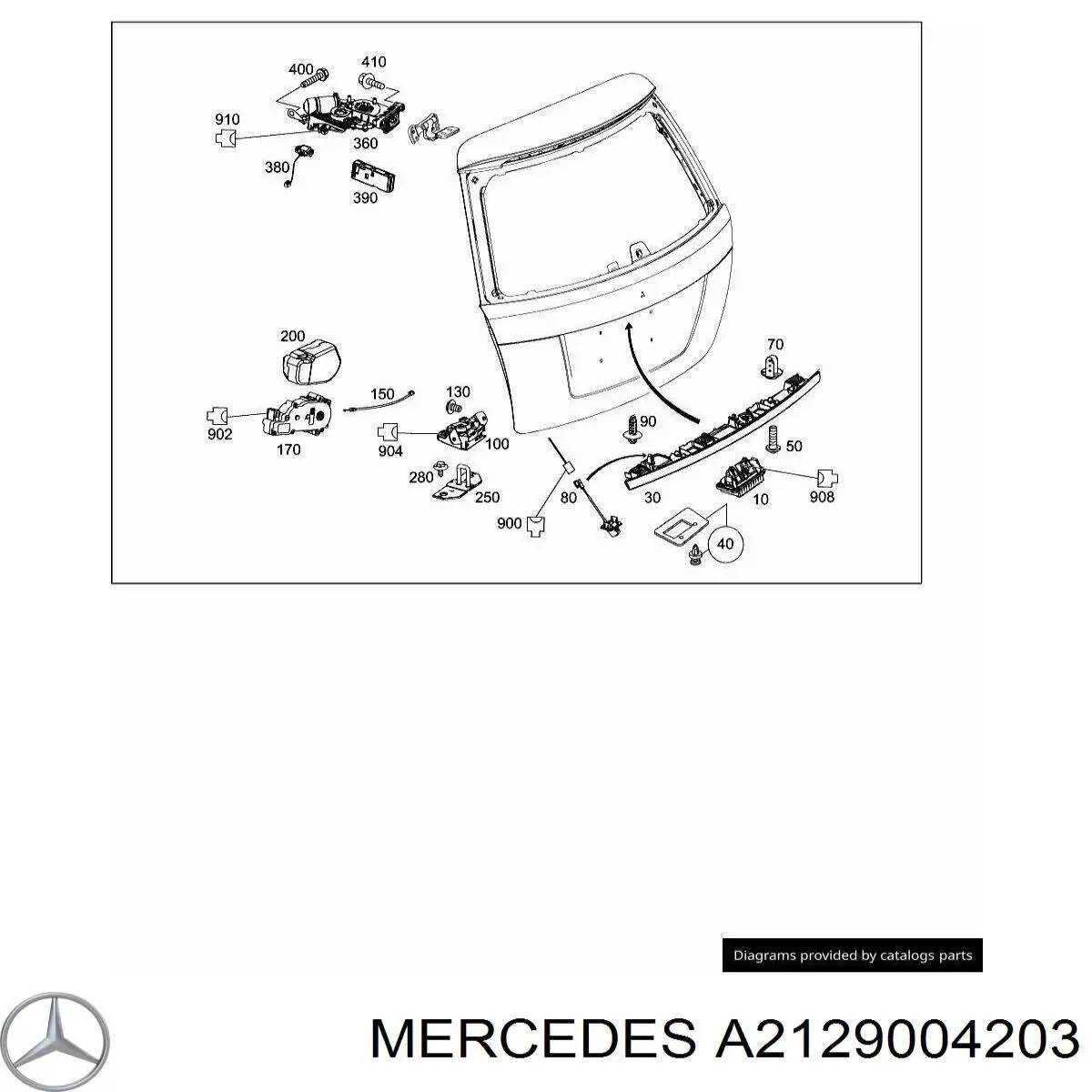 Módulo de control de apertura de la tapa del maletero Mercedes A2129004203 precio, desde 74,99 EUR