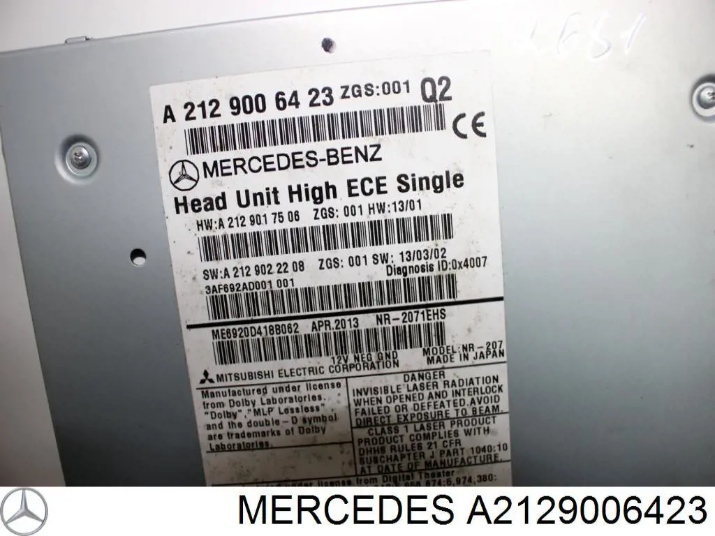 Comprar 212900712680 Mercedes Bloque de botones de la consola central
