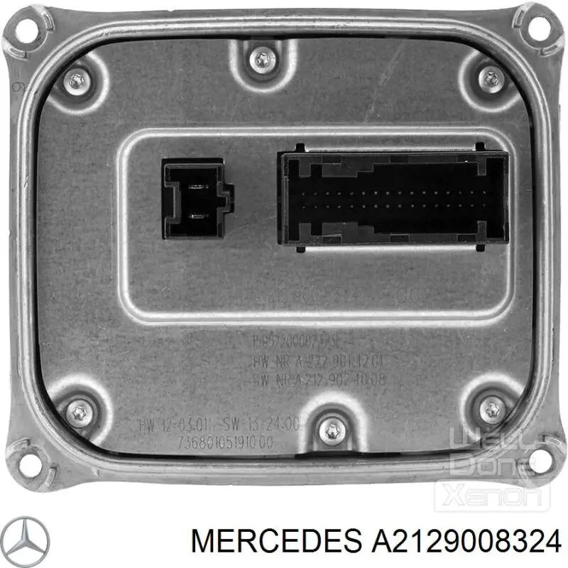 A2129008324 Mercedes modulo de control de faros (ecu)