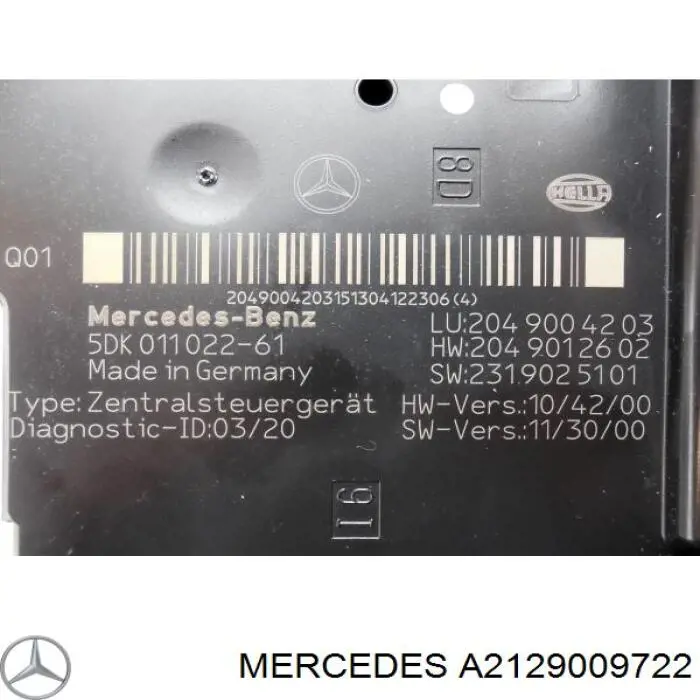 Módulo de adquisición de señales SAM Mercedes A2129009722 precio, desde 331,06 EUR