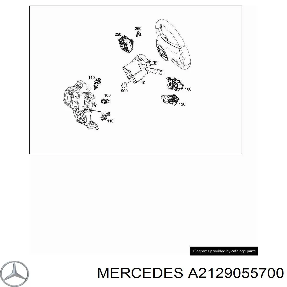 A2129056901 Mercedes Interruptor de encendido