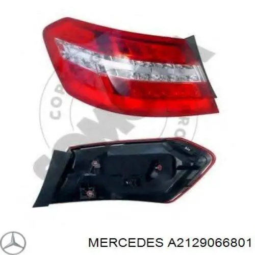 Comprar A2129066801 Mercedes Piloto trasero exterior izquierdo